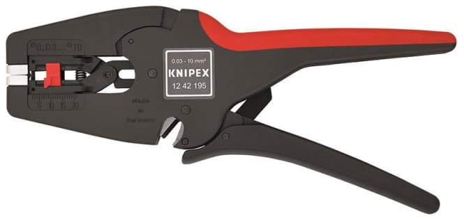 Knipex Abisolierzange MultiStrip 1242195 selbsteinstellend 0,03-10,0mm² 195mm