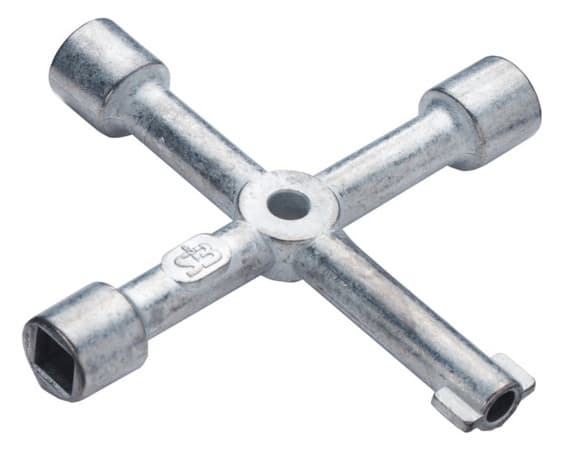 Cimco Mastschlüssel 90 x 90 mm 112882 mit Halbmond