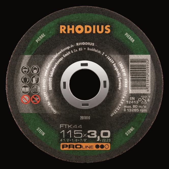 Rhodius Trennscheiben FTK 44 201810 115x3,0x22,23 Stein
