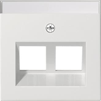 GIRA 264027 Abdeckung 30°+BSF Tragring MJ 2fach System 55 Reinweiß seidenmatt