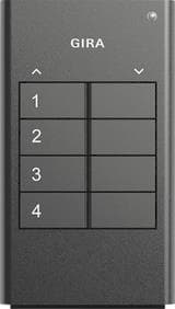 GIRA 535410 eNet Funk Handsender 4fach Anthrazit
