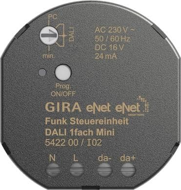 GIRA 542200 eNet Funk Steuereinheit DALI 1fach Mini