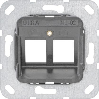 GIRA 560200 Modular Jack MJ-02 2fach Tragring