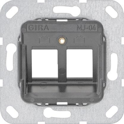 GIRA 560400 Modular Jack MJ-04 2fach Tragring