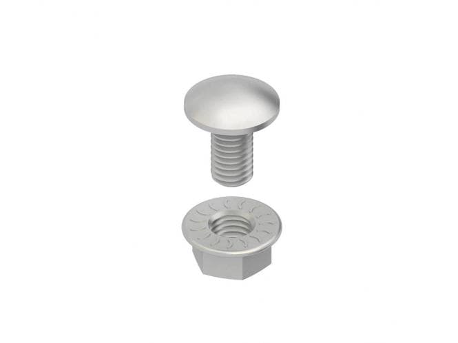 NIED Flachrundkopfschraube FLM 6x20 G ** M6, ähnlich DIN 603, Länge 20 mm (Inhalt 1 Stück)