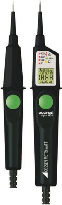 Gossen TRUE RMS DUSPOL digital 1000 Spannungsprüfer mit Widerstand M611F