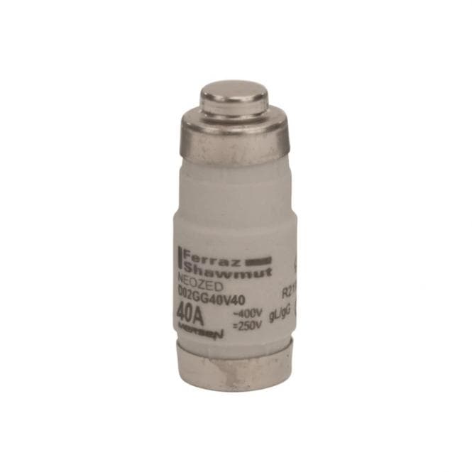 Mersen 01701.040000 D02 40A gG 400V NEOZED Sicherungseinsatz schwarz (Inhalt 1 Stück)