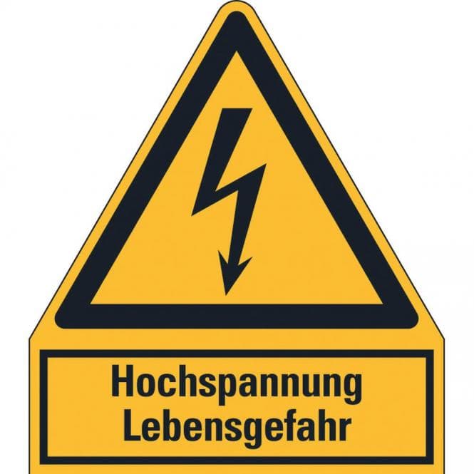 HEIN 172863 Warn-Kombischild Hochspannung Lebensgefahr Kunststoff (Inhalt 1 Stück)