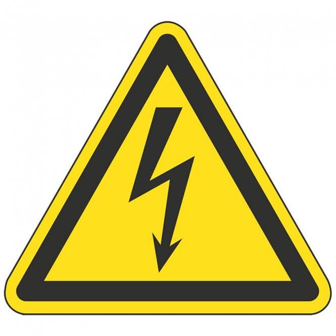 HEIN 178934 Warnschild Warnung vor elektrischer Spannung,ASR/ISO,Folie,SL (Inhalt 1 Stück)