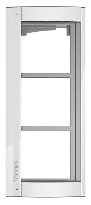 BTicino 350232 Abdeckrahmen 3M m.Träger f.Türstation SFERA Aluminium Allwhite