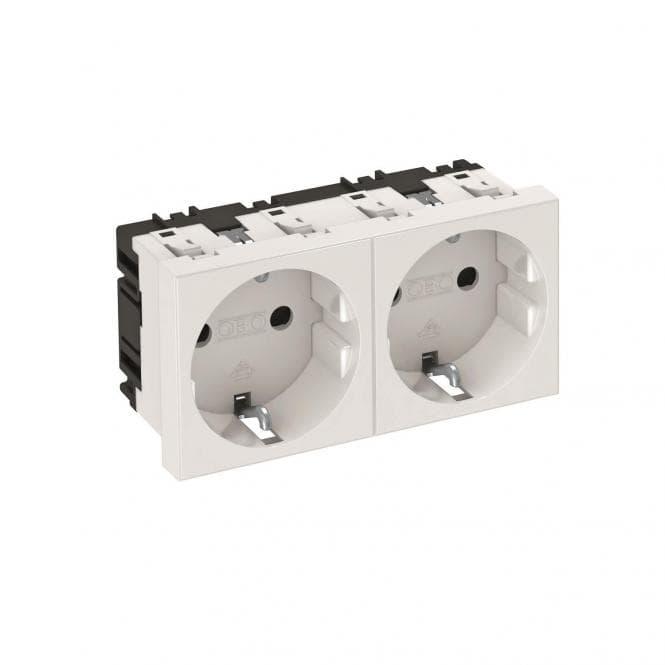 OBO STD-D0 RW2 Steckdose 0° 2f Schutzkontakt 250V 10/16A PC rws 6120022