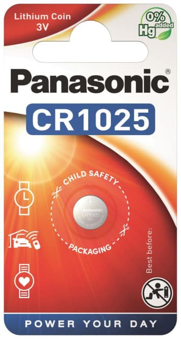 Panasonic Lithium Power CR1025EL/1B Knopfzellen Lithium *Blister a 1 Stück*