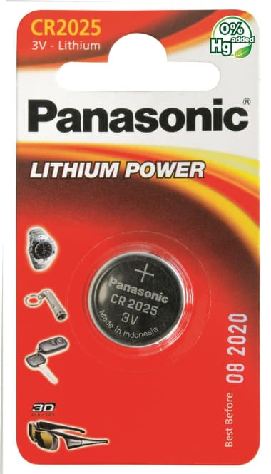 Panasonic Lithium Power CR2025EL/1B Knopfzellen Lithium *Blister a 1 Stück*
