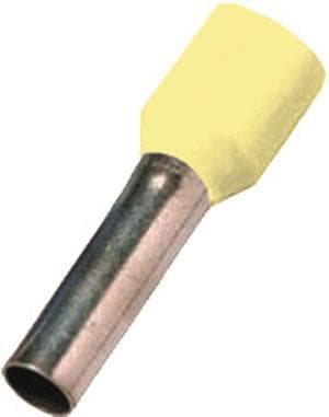 Intercable ICIAE0256HGE Aderendhülse DIN46228T4 0,25qmm 6mm verz. hellgelb (Inhalt 100 Stück)