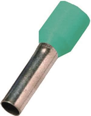 Intercable ICIAE0348 Aderendhülse DIN46228T4 0,34qmm 8mm verzinnt türkis (Inhalt 100 Stück)