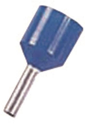 Intercable ICIAE212K Aderendhülse kurzschlußsicher 2,5qmm 12mm blau (Inhalt 100 Stück)