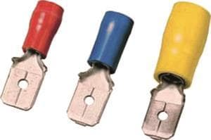 Intercable ICIQ128FS Flachstecker 0,5-1qmm 2,8x0,8 rot Messing (Inhalt 100 Stück)