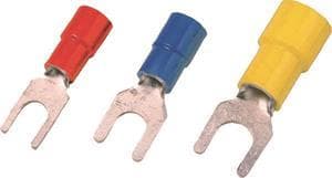 Intercable ICIQ16G Quetschkabelschuh DIN46237 0,5-1qmm M6 rot Gabelform (Inhalt 100 Stück)