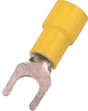 Intercable ICIQ68G Quetschkabelschuh DIN46237 4-6qmm M8 gelb Gabelform (Inhalt 100 Stück)
