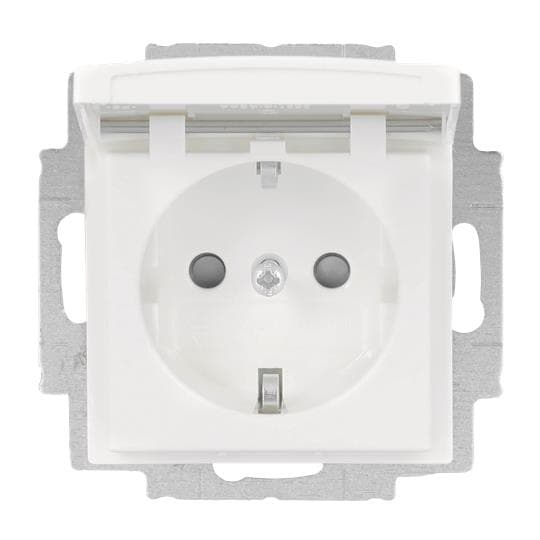 BJ balance SI Schuko mit 20 EUKB-914 Klappd. + erh. Ber.-sch. / alpinweiss