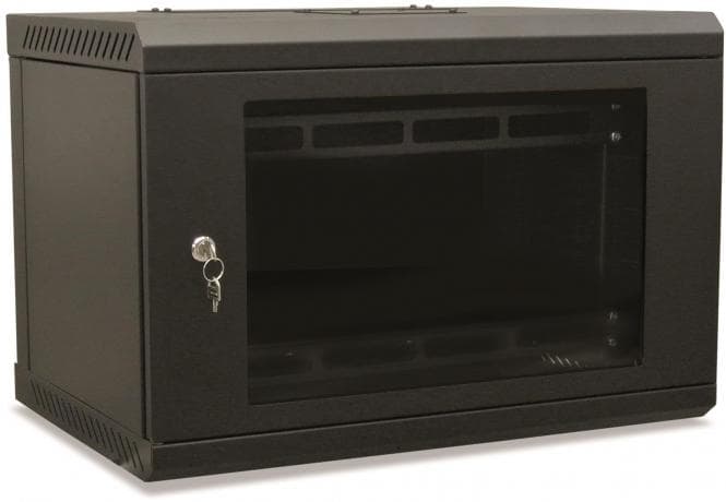 Televes Wandverteiler 19z 6HE MSR196 533106 montiert schwarz RAL 9005