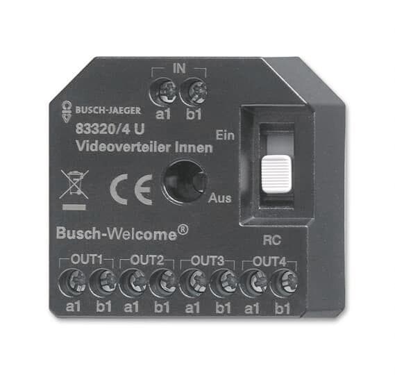 BJ 83320/4U Aktiv 83320/4 U Videoverteiler Innen UP zur Montage in