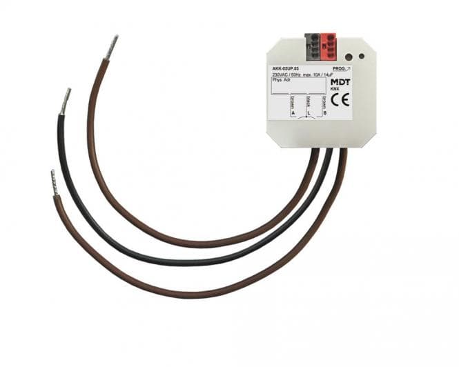 MDT AKK-02UP.03 Schaltaktor 2fach UP 10A 2EVG 230VAC Kompakt