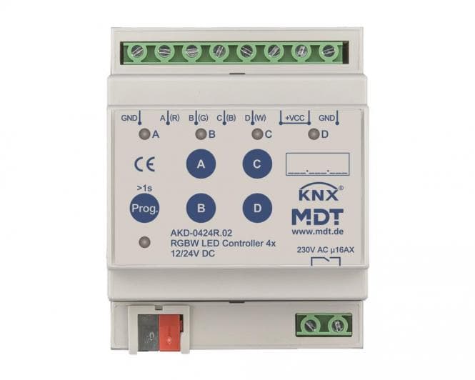 MDT AKD-0424R.02 LED Controller 4-Kanal RGBW 4TE REG
