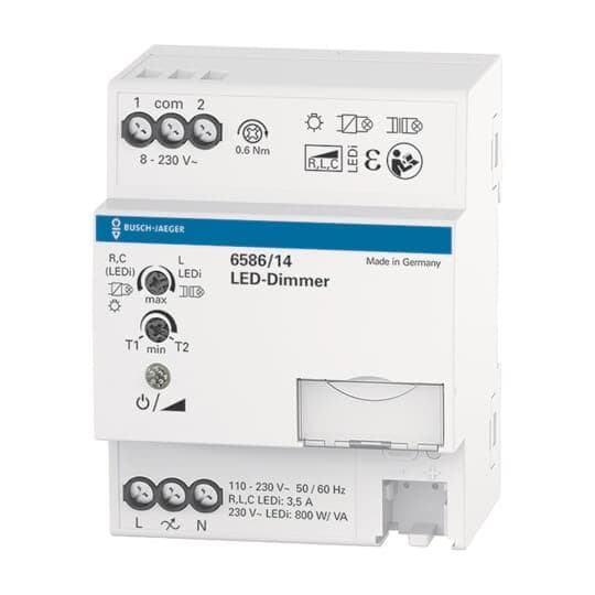 BJ Busch-Dimmer grau 6586/14 Busch-Dimmer Dimmer REG konventionell
