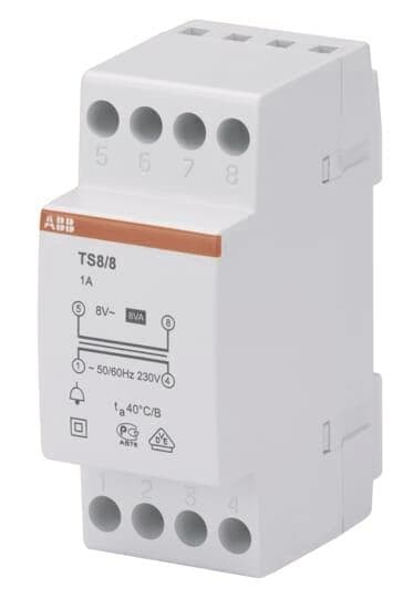 ABB Klingeltrafo 8VA 8VAC TS8/8 2CSM228665R0812