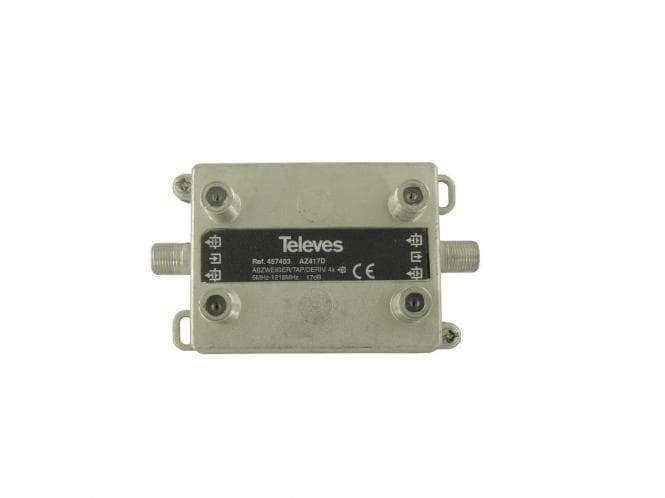 Televes 4-fach Abzweiger AZ417D 5-1218 MHz AD:17dB 457403