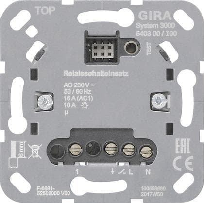 GIRA 540300 S3000 Relaisschalteinsatz Einsatz