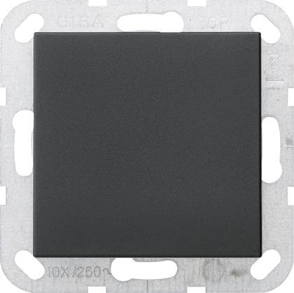 GIRA 0268005 Blindabdeckung Tragring System 55 Schwarz matt (lackiert)