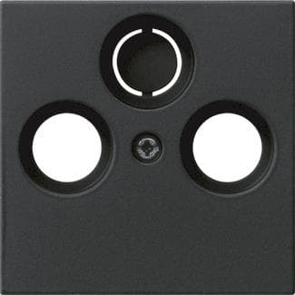 GIRA 0869005 Abdeckung Koaxial-Antennen- steckdose System 55 Schwarz matt (lack.)