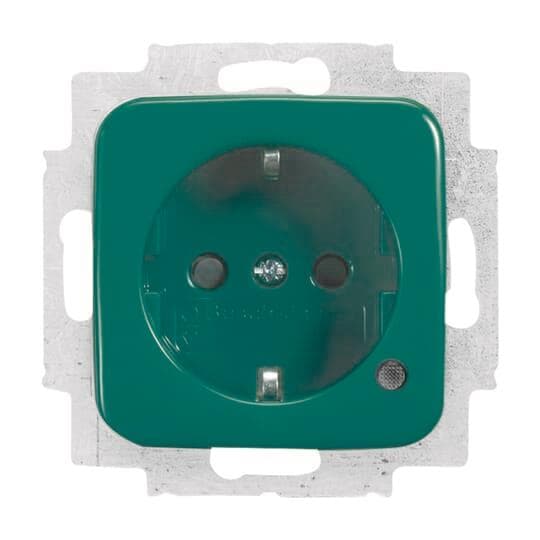 BJ SCHUKO 20 EUCBL-13-212 Steckdosen-Einsatz gn RAL6032 SI/Reflex