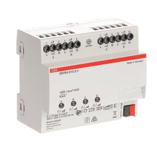 ABB LED-Dimmer 4x210 W/VA UD/S4.210.2.1 Busch-Installationsbus KNX REG-Universa