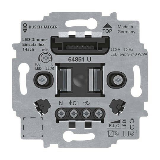 BJ LED-Tastdimmer-Einsatz flex 64851 U