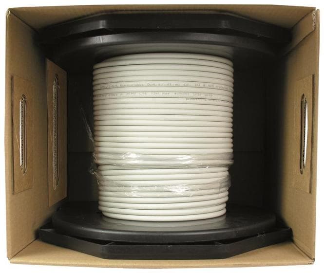 Televes 250m Abrollbox SK6Fplus-B Koaxkabel 1,0/6.8 mm, 3-fach geschirmt (Inhalt 250 Stück)