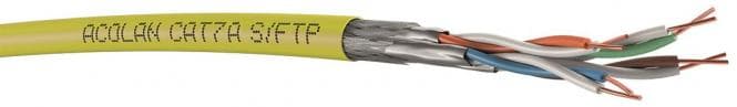 ACOME ACOLAN 1500 SF-S Cat7A LSOH gelb 4x2xAWG22/1 S/FTP 4P FRNC 500m Dca (Inhalt 500 Stück)