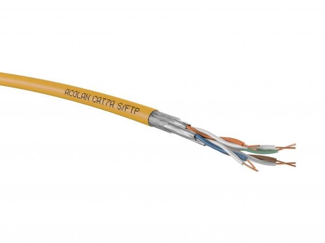 ACOME ACOLAN 1500 SF-S Cat7 LSOH gelb 4x2xAWG22/1 S/FTP 4P FRNC 1000m Dca (Inhalt 1000 Stück)