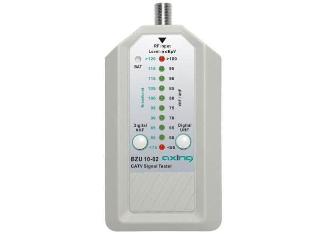 AXING CATV-Signaltester BZU 10-02 inkl. Patch-Kabel, F/F, 30cm