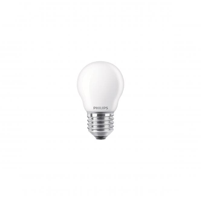PHIL CorePro LEDluster 4,3-40W/827 Tropfen E27 470lm Glas matt EEK F