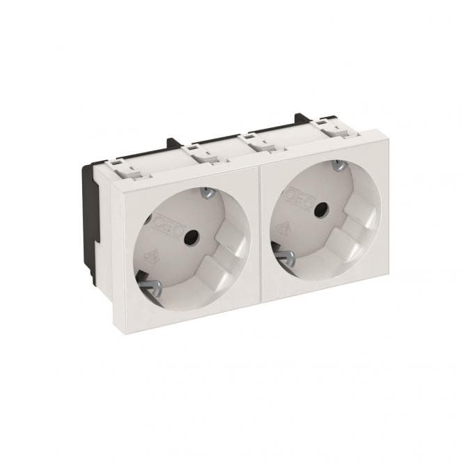 OBO STD-D3S RW2 Steckdose 33° 2-fach Schutzkontakt 6120103