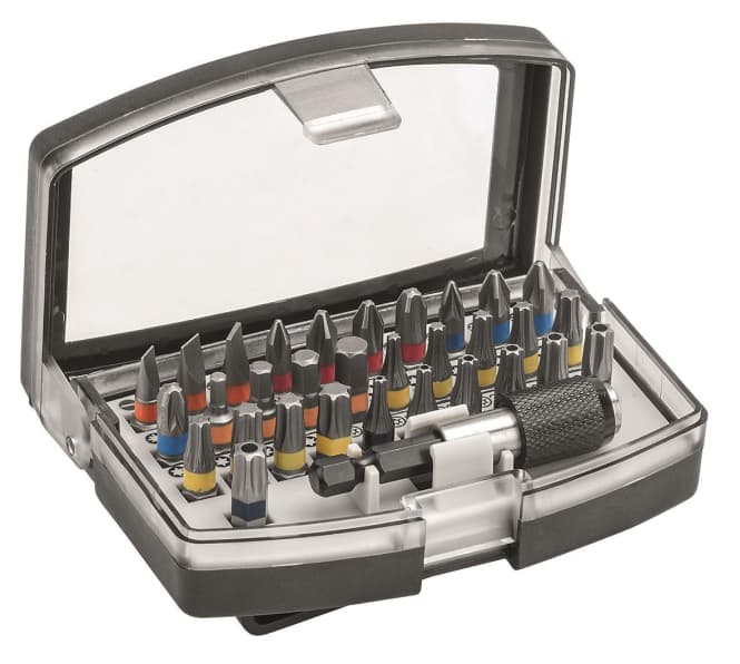 Cimco Bit-Satz 32-teilig PH PZ TX 114593 Hex SZ Magnethalter