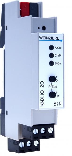 Weinzierl KNX IO 510.1 Schaltaktor 5444 m.2Ausgängen Logik-u.Timerfunktionen