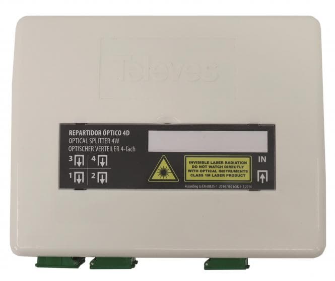 Televes Optischer 4-fach Verteiler OV4O Anschlüsse SC/APC -Buchsen