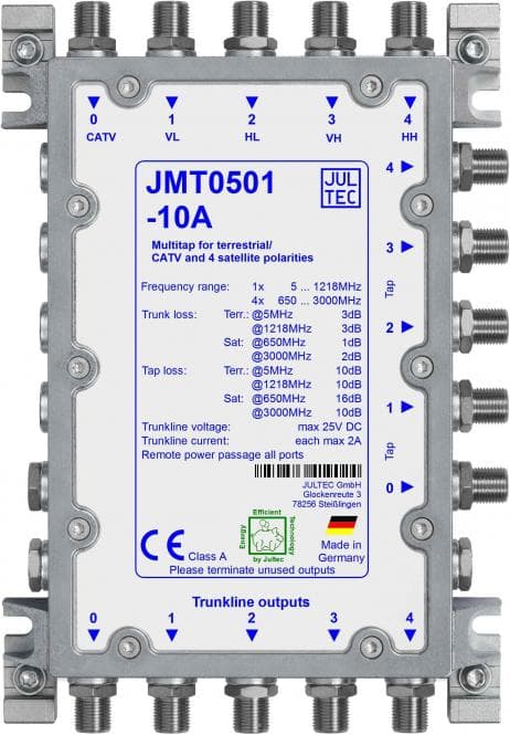 Jultec Mehrfachabzweiger JMT0501-10A 5 Stammleitungen(passiv) 1 Abzweiggruppe
