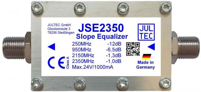Jultec Leitungsentzerrer JSE2350 f.Breitband-SAT-ZF 1Signalpfad m.1000mA