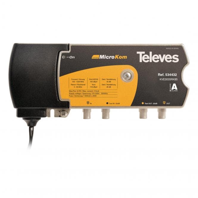 Televes BK-Verstärker KVE3035RK85 30/35dB m.RK 5-85MHz 28dB