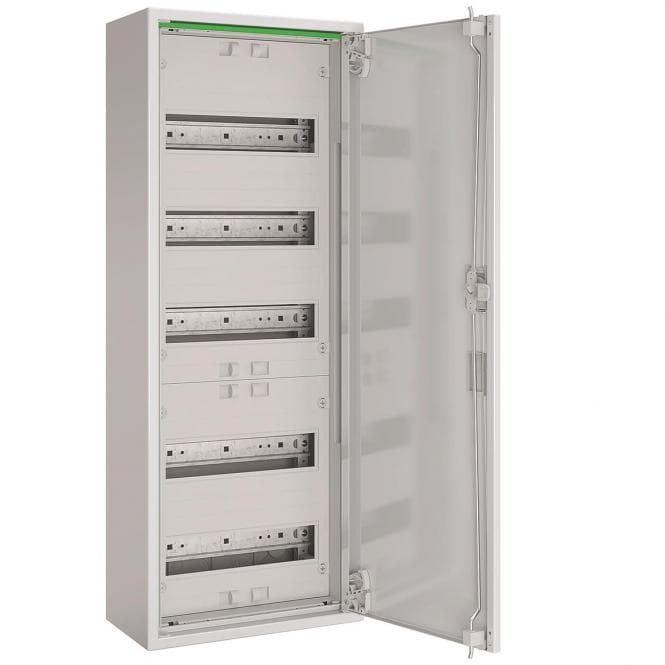ABN Feldverteiler AP T:160mm ABNRM105R01 m.Volltür 1x5-reihig Komplettschrank